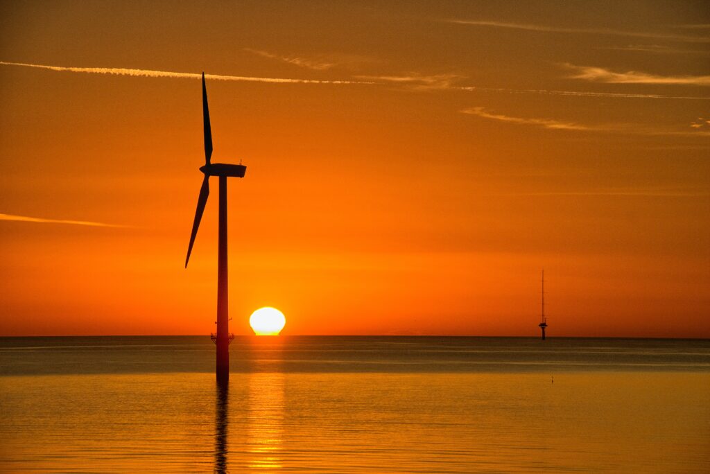 windmill over the water